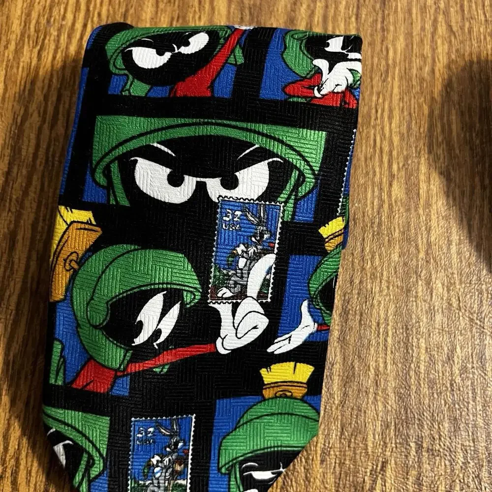 Vintage Looney Tunes‎ Lot of 2 Neck Ties 1997 USPS Stamp Collection 90's